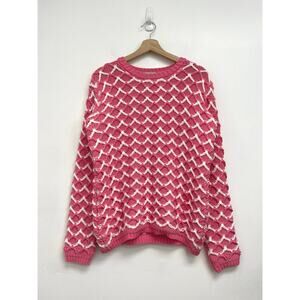 Paul & Joe Sister Bambin Chunky Knit Patterned Crew Neck Sweater - Size 1(Small)